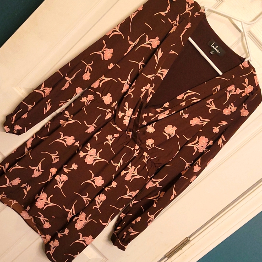 Lulu's Small Brown Floral Dress